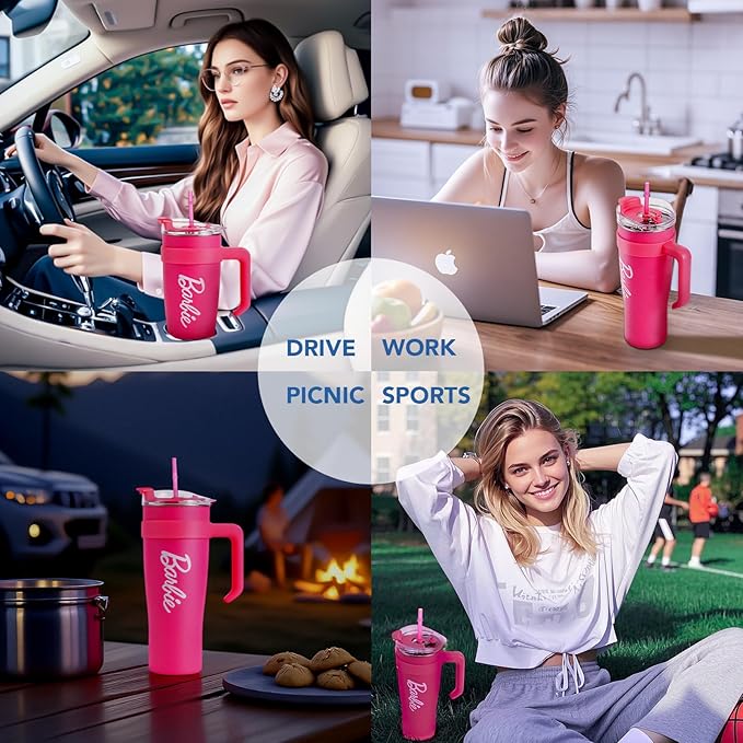 Stanley × Barbie Collection – 1600 mL Steel Cup with Straw (Original) Stanley × Barbie Collection – 1600 mL Steel Cup with Straw (Original)